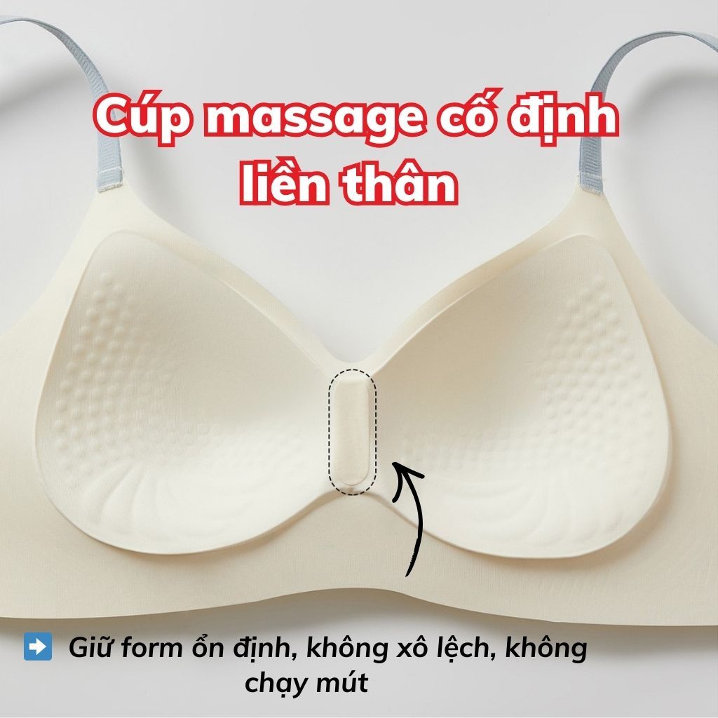 Áo ngực nữ su cao cấp kiểu Pháp đệm mút 3D nâng ngực gom quả họa tiết hoa nhí xinh xắn LANIXA A967