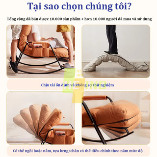 HEINO Ghế tựa lưng vải chống bẩn - Ghế lười phòng khách chống lật siêu bền Dễ lau chùi