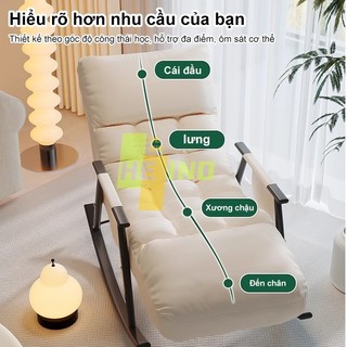 HEINO Ghế tựa lưng vải chống bẩn - Ghế lười phòng khách chống lật siêu bền Dễ lau chùi