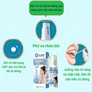 Nhập khẩu Nhật Bản Xịt Chăm Sóc Răng Miệng Kháng Khuẩn Giảm Đau Răng Viêm Nướu 35ml Dành cho người lớn
