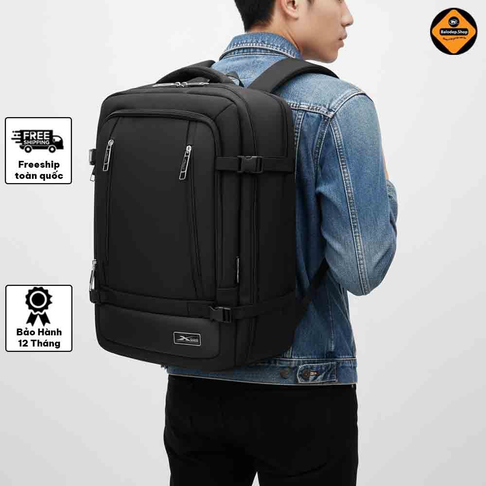 Balo du lịch cỡ lớn Leader Pro đa năng Xbags XB2010 màu đen đựng laptop 17 inch cao cấp!