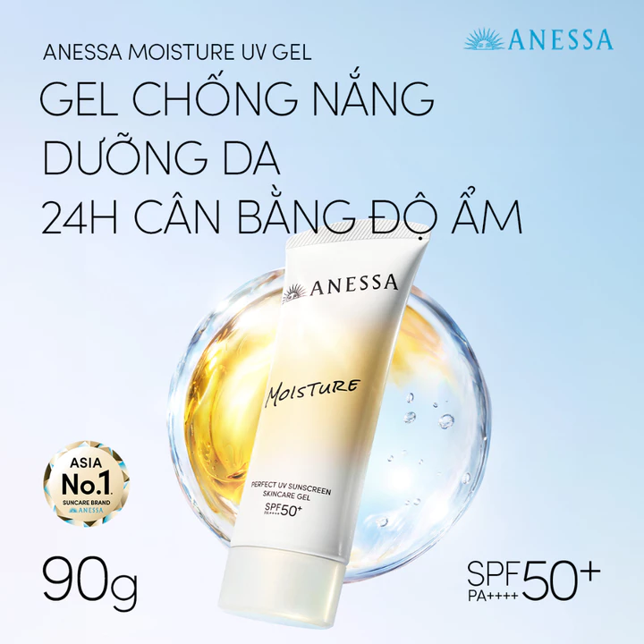 Anessa Sun-protection Gel 24H Moisture UV – SPF50+, 90 g – 2