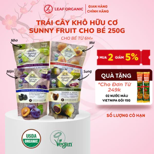 Trái cây khô hữu cơ Sunny Fruit (Mận khô/ Nho khô/ Mơ khô/ Sung khô/Cherry khô)