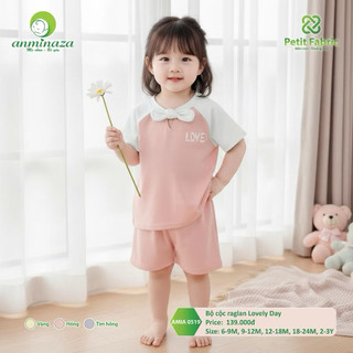 Bộ cộc bé gái buộc nơ amia0519 anminaza