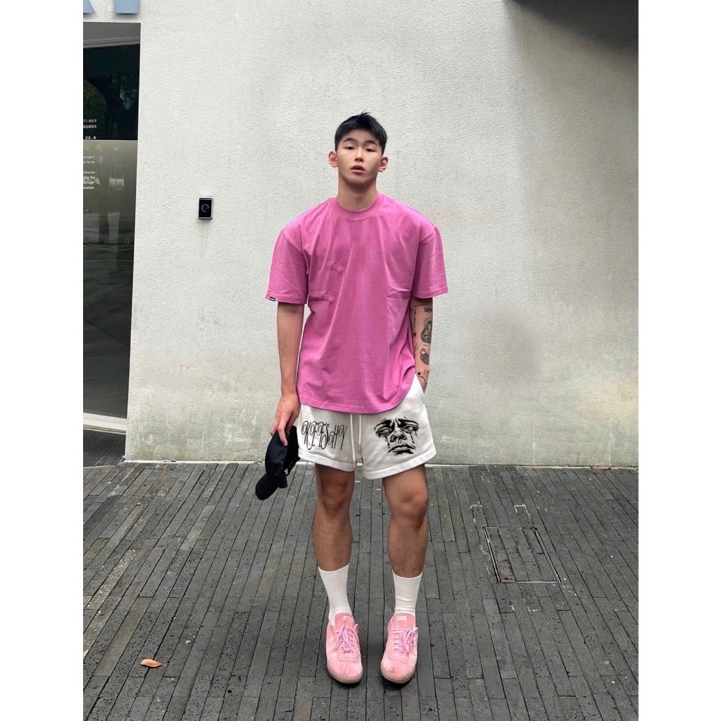 Quần Short Nỉ Bigsize In Chữ Keeshy Họa Tiết Mặt Người Form Trên Gối Chất Nỉ Dày Dặn Chuẩn Hàng