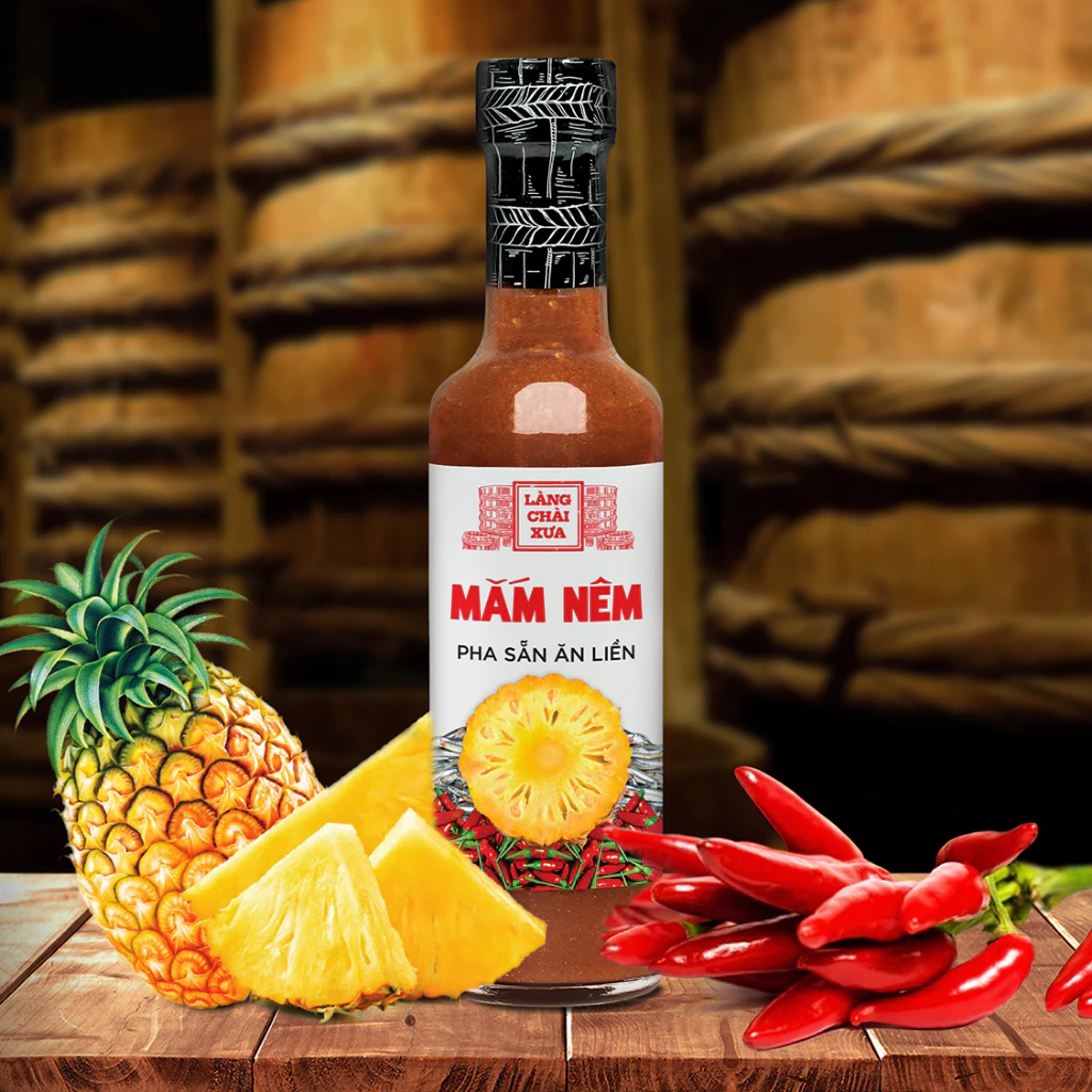 [COMBO 3 Chai Mắm Nêm Pha Sẵn Cao Cấp 300G] Thương Hiệu Làng Chài Xưa, Nguyên Liệu Tươi Ngon, Làm Quà Biếu Tặng Ý Nghĩa