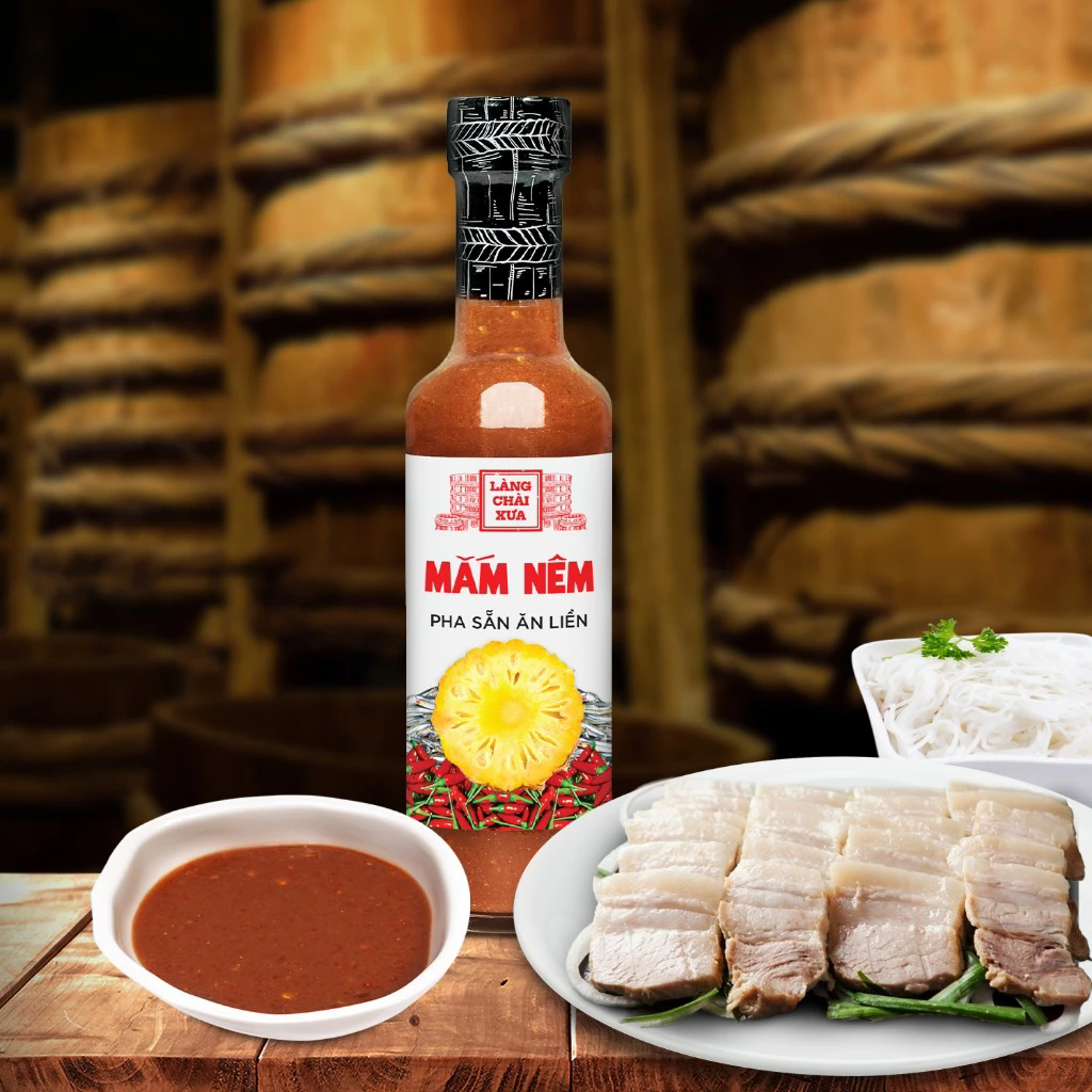 [COMBO 3 Chai Mắm Nêm Pha Sẵn Cao Cấp 300G] Thương Hiệu Làng Chài Xưa, Nguyên Liệu Tươi Ngon, Làm Quà Biếu Tặng Ý Nghĩa