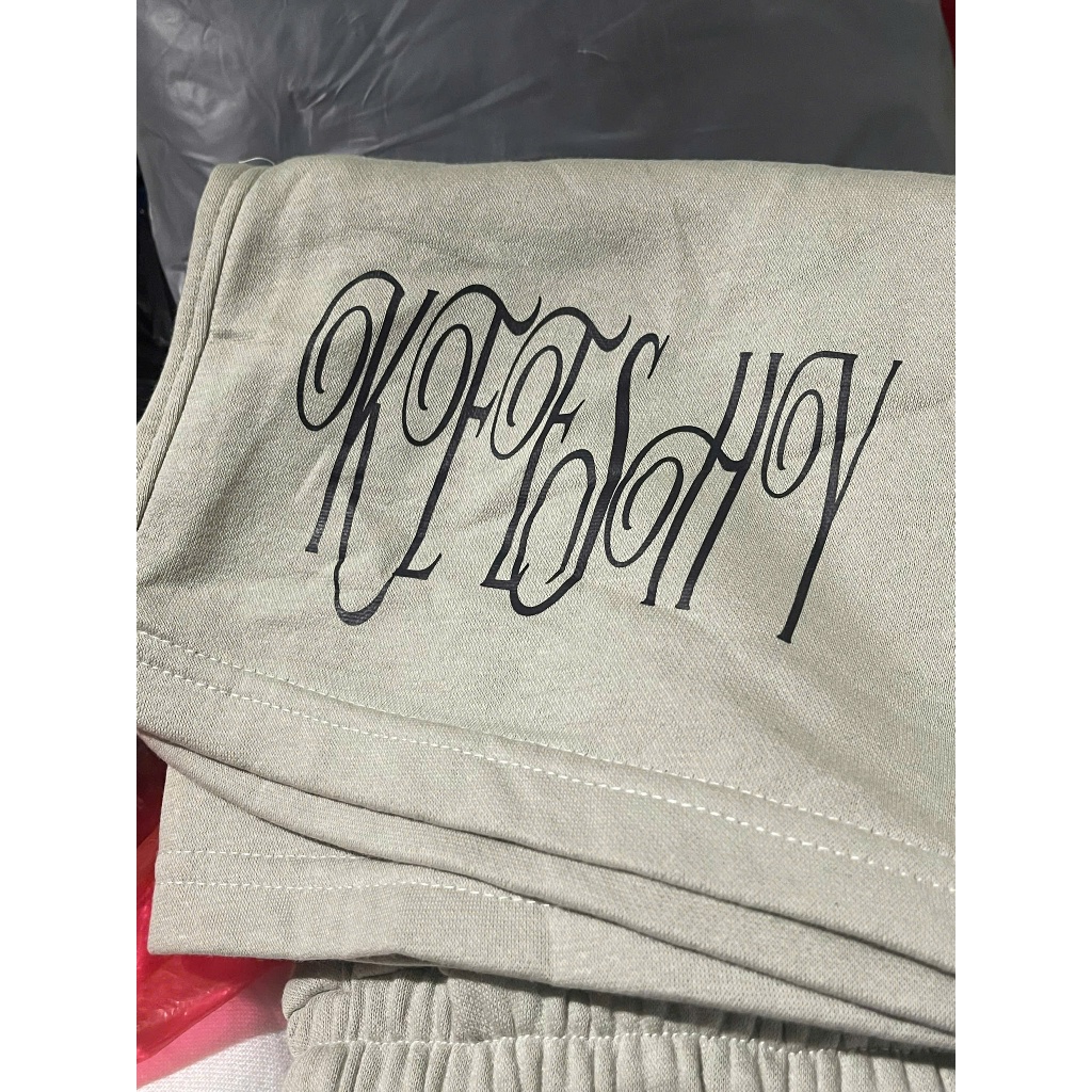 Quần Short Nỉ Bigsize In Chữ Keeshy Họa Tiết Mặt Người Form Trên Gối Chất Nỉ Dày Dặn Chuẩn Hàng