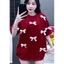 Áo Thun Tay lỡ Nam Nữ Dáng Rộng Đính Nhiều Nơ RuyBang Basic Trẻ Trung Năng Động