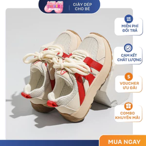 Giày Thể Thao Quai Dán Bé Trai Bé Gái Đế Cao Chống Trượt, Kiểu Dáng Năng Động Thời Trang TH Kids
