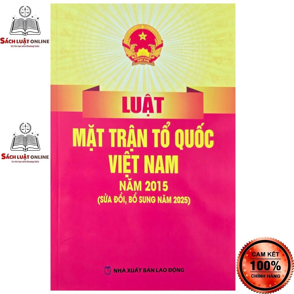 Sách - Luật mặt trận tổ quốc Việt Nam (NXB Lao động)