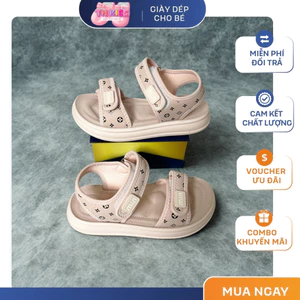 Dép Sandal Bé Gái Quai Dán Êm Chân, Đế Mềm Chống Trơn Trượt, Đi Học Đi Chơi Dễ Thương TH Kids