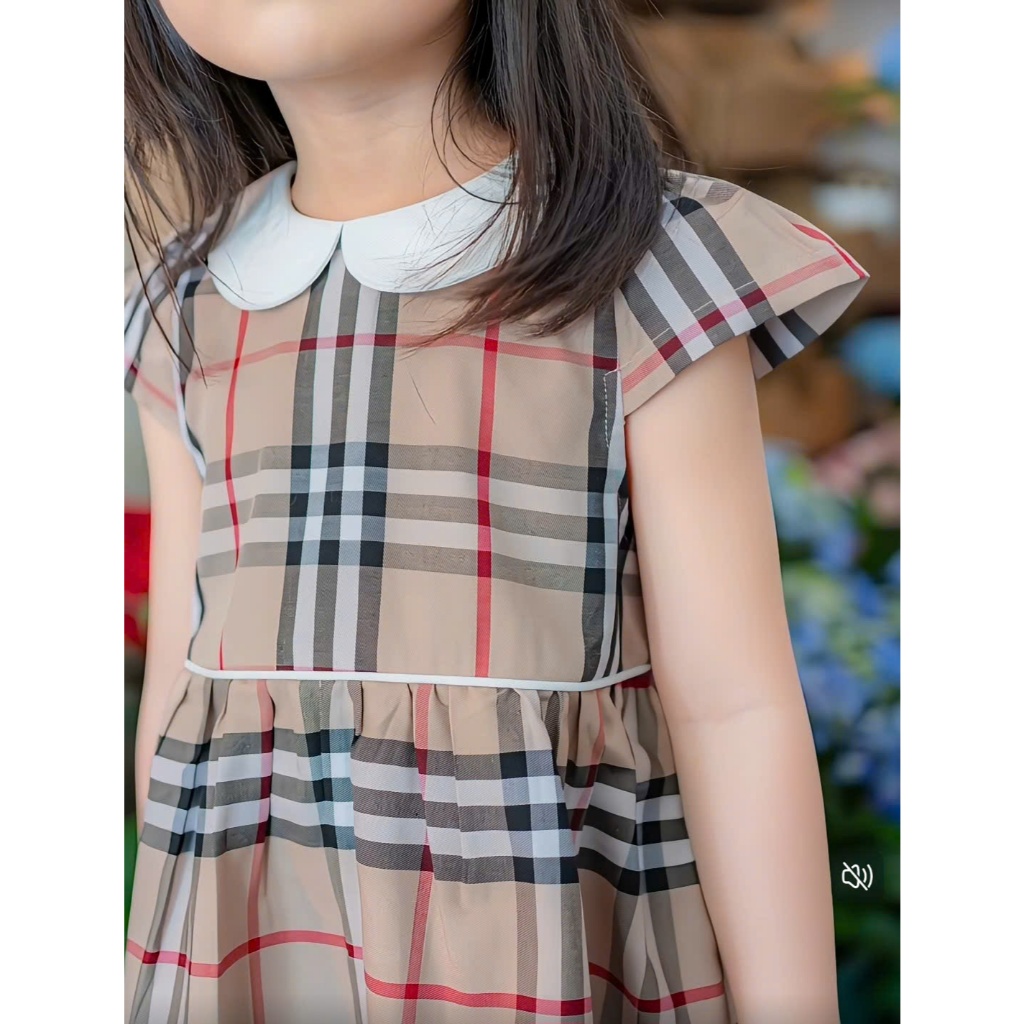 Váy khoá sau lưng sz 9 - 35 KG 4 màu chất cotton váy bé gái mùa hè