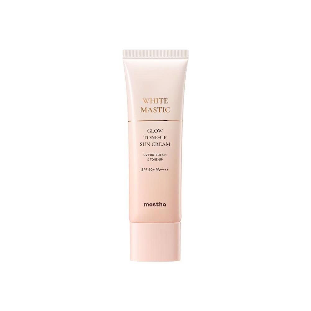 C36_Kem chống nắng vật lý lai hoá học nâng tone căng bóng Mastina White Mastic Glow Tone-up Sun Cream SPF 50+ PA++++