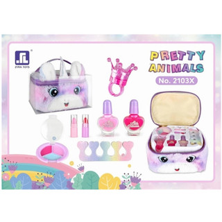 Đồ Chơi Hộp Trang Điểm Móng Tay Cao Cấp Pony/Thỏ Hồng/ Sanrio - Ra Màu Thật, Dễ Làm Sạch, Quà Tặng Bé Gái Hot Trend