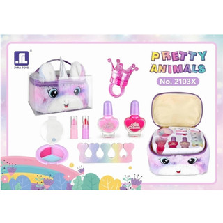 Đồ Chơi Hộp Trang Điểm Móng Tay Cao Cấp Pony/Thỏ Hồng/ Sanrio - Ra Màu Thật, Dễ Làm Sạch, Quà Tặng Bé Gái Hot Trend