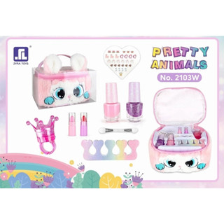 Đồ Chơi Hộp Trang Điểm Móng Tay Cao Cấp Pony/Thỏ Hồng/ Sanrio - Ra Màu Thật, Dễ Làm Sạch, Quà Tặng Bé Gái Hot Trend
