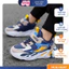 Giày Thể Thao Bé Trai Thể Thao Phối Lưới Cao Cấp Mới, Giày Sneaker Trẻ Em Quai Dán Phong Cách Sporty Năng Động