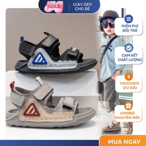Sandal Bé Trai Quai Ngang Cao Cấp Phong Cách Hàn Quốc - Dép Quai Hậu Trẻ Em Đế Êm Chống Trơn Trượt Từ 3 - 10 Tuổi