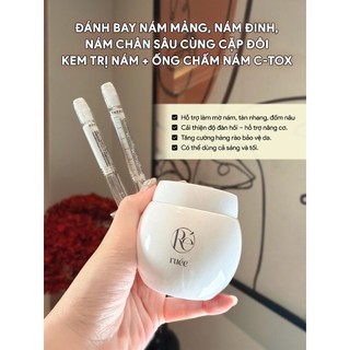 Combo Kem Nám Ruee + Set 2 Ống C-Tox For Daily CB0313 - Hỗ Trợ Mờ Thâm Sạm, Nâng Tông & Căng Bóng Da