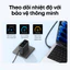 Củ sạc nhanh Anker B121B 100W 3 cổng 2C1A, thiết kế chân gập nhỏ gọn, tích hợp màn hình thông minh, tương thích iPhone
