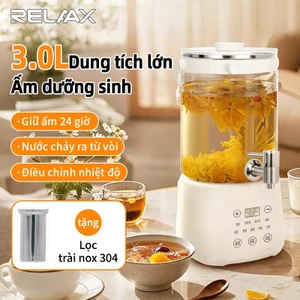 Ấm Dưỡng Sinh RELAAX 3.0L Dung Tích Lớn, Đa Chức Năng, Giữ Nhiệt 24Giờ, Điều Chỉnh Nhiệt Độ, Vòi Phát Nước Tiện Lợi