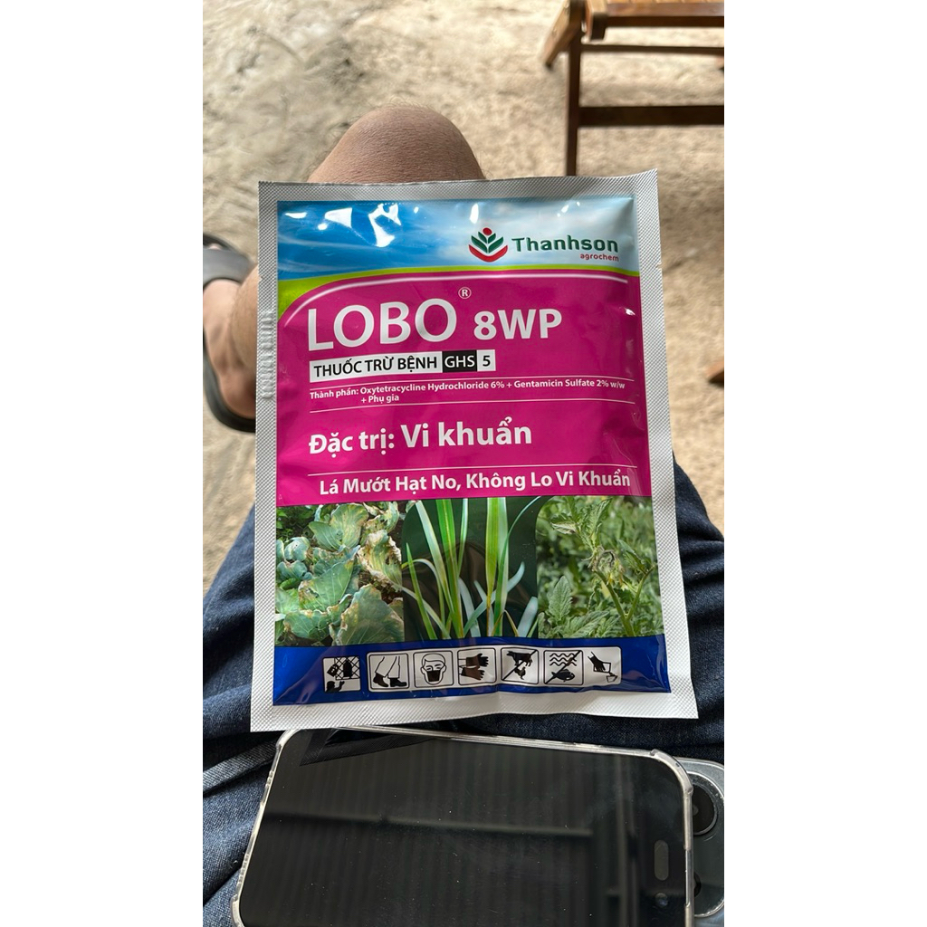 khuẩn Lobo Thanh sơn hoá nông, cháy bìa lá, lem lép hạt, thối đen, thối nhũn, héo xanh