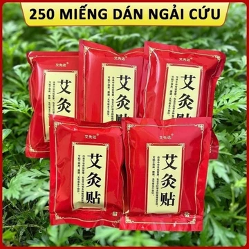 HÀNG LOẠI 1 5 Túi 250 Miếng Dán Ngải Cứu Giảm Đau Cổ Vai Gáy, Cao Dán Ngải Cứu