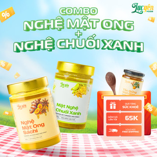 [Combo Nghệ Sachi + Mật Nghệ] Lạc Yên Foods - Nghệ Mật Ong Sachi và Mật Nghệ Chuối Xanh Quà Tặng