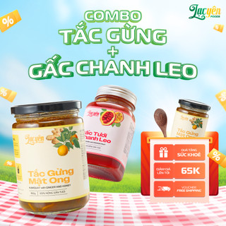 [Combo Tắc Gừng-Gấc] Lạc Yên Foods Gồm Tắc Gừng Mật Ong + Gấc Chanh Dây + Kèm Quà Tặng