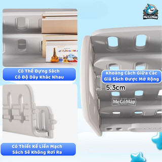 Giá Sách Kèm Kệ Đựng Đồ Chơi Cho Bé, Kệ Đựng Đồ Dùng Học Tập Đa Năng Dày Dặn Chắc Chắn Tiết Kiệm Không Gian