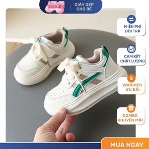 Giày Thể Thao Bé Trai Bé Gái Phong Cách Vintage, Giày Sneaker Trẻ Em Đế Bằng Êm Chân Chống Trơn Trượt TH Kids