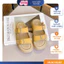 Dép Lê Trẻ Em Nữ Hai Khóa Kim Loại Màu Vàng Mustard, Dép Đi Chơi Cho Bé Siêu Nhẹ Siêu Êm TH Kids