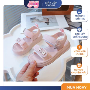 Dép Quai Hậu Sandal Học Sinh Da PU Cao Cấp, Dép Xăng Đan Đi Học Phong Cách Thời Trang Đế Mềm Cho Bé Gái TH Kids