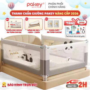 Thanh Chắn Giường Cao Cấp Cho Bé PAKEY - Thanh Chặn Giường S1 Mẫu Mới Cải Tiến Chiều Cao Đến 105cm
