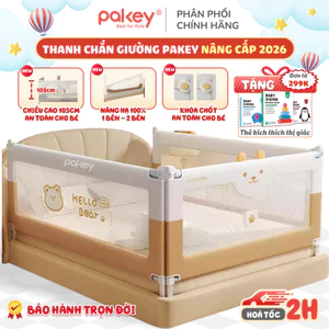 Thanh Chắn Giường Cải Tiến S1 Vải Oxford, Cao 105cm Khung Dày Dặn Chắc Chắn An, Toàn Cho Bé - CÓ HỎA TỐC