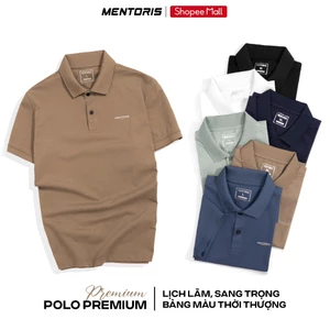 Áo Polo Nam MENTORIS Vải Cotton Mềm Mịn, Form Regular Fit, Thoáng Khí, Phong Cách Basic MPL11R