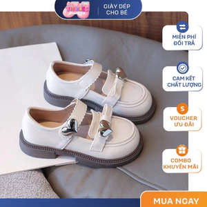 Giày Búp Bê Bé Gái Mary Jane - Giày Tiểu Thư Da Bóng Quai Răng Cưa Cao Cấp Cho Bé Đi Học, Đi Chơi TH Kids
