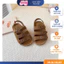 Dép Sandal Cho Bé 3 Dây Quai Hậu Da Lộn Mềm Quai Dán Tiện Lợi Đi Chơi, Đi Học TH Kids