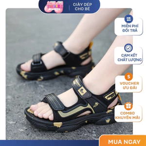 Sandal Bé Trai Siêu Nhẹ Chống Trơn Trượt - Dép Quai Hậu Trẻ Em Đi Học, Đi Biển Phong Cách Thể Thao Mới 2026