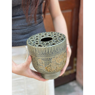 Bộ Sưu Tập lọ bình hoa men lam chảy gốm sứ Bát Tràng cao cấp cắm các loại hoa làm quà tặng