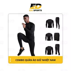 Combo Quần áo giữ nhiệt Nam, bộ quần áo giữ nhiệt Procombat co dãn 4 chiều, tập gym đá bóng BMGN07