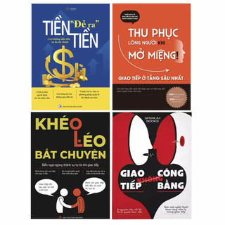 Sách -Combo 6: Thu phục lòng người + Khéo léo +Tiền đẻ ra tiền + Giao tiếp không công + Biến giao tiếp + Sắc lời đắc thế
