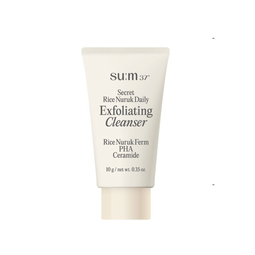 [HB Gift] Sữa rửa mặt gạo tạo bọt  Su:m37 Secret Rice Nuruk Daily Exfoliating Cleanser 10g