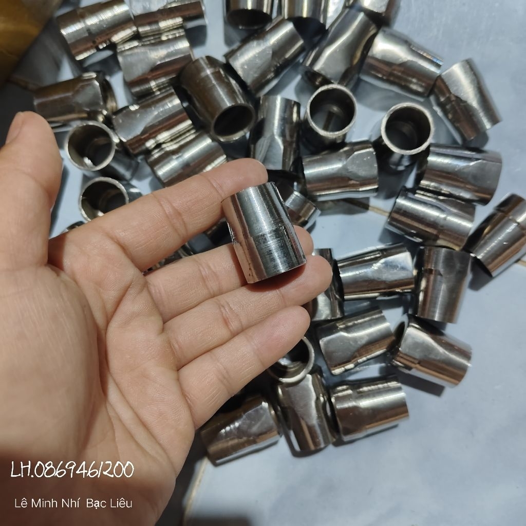 Tán đuôi chân vịt ren 16mm 14mm inox 304