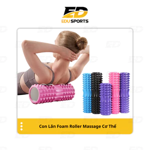 Con Lăn Yoga Massage Foam Roller Ống Trụ Xốp Tập Thể Thao Giãn Cơ Có Gai Roam Rollet Giảm Đau 2T SPORTS