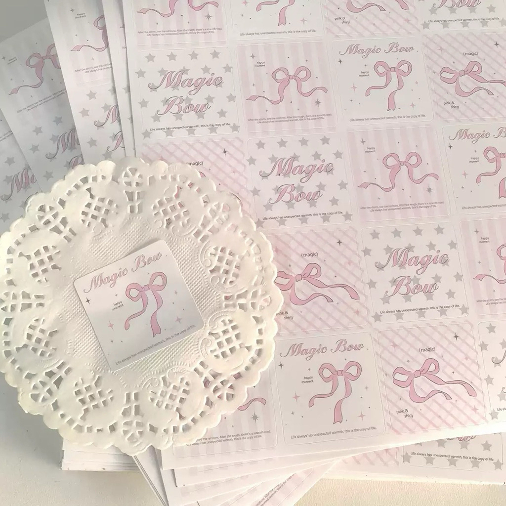 Miếng dán sticker nơ siêu xinh
