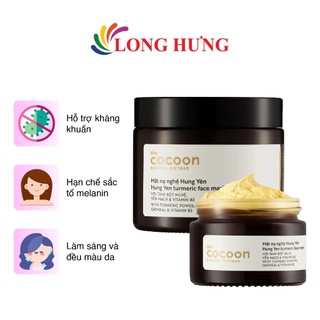 Mặt nạ nghệ Hưng Yên Cocoon giúp da rạng rỡ và mịn màng (30ml/100ml)