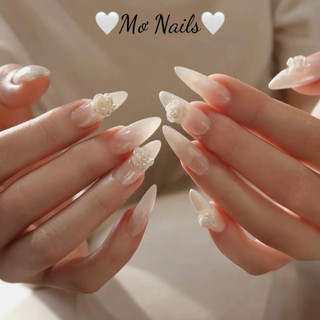 (Tặng hộp,keo) Nail Box Thiết Kế Móng Úp, Mong Giả Chụp Kỉ Yếu Áo Dài, Cô Dâu Xinh M44