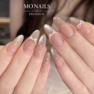 Nailbox Thiết Kế, Móng Úp, Móng Tay Giả Thạch Hồng Mắt Mèo Ánh Trăng Chụp Kỉ Yếu Dễ Thương P35